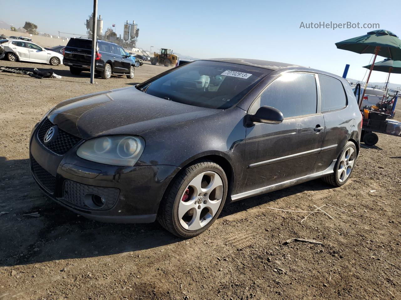 2008 Volkswagen Gti  Черный vin: WVWEV71K68W209087