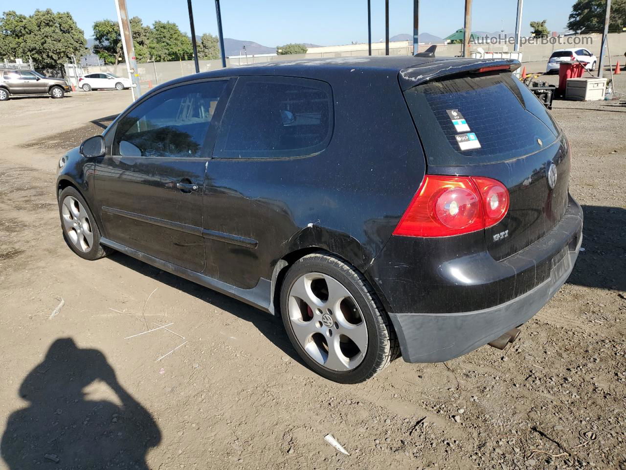 2008 Volkswagen Gti  Black vin: WVWEV71K68W209087