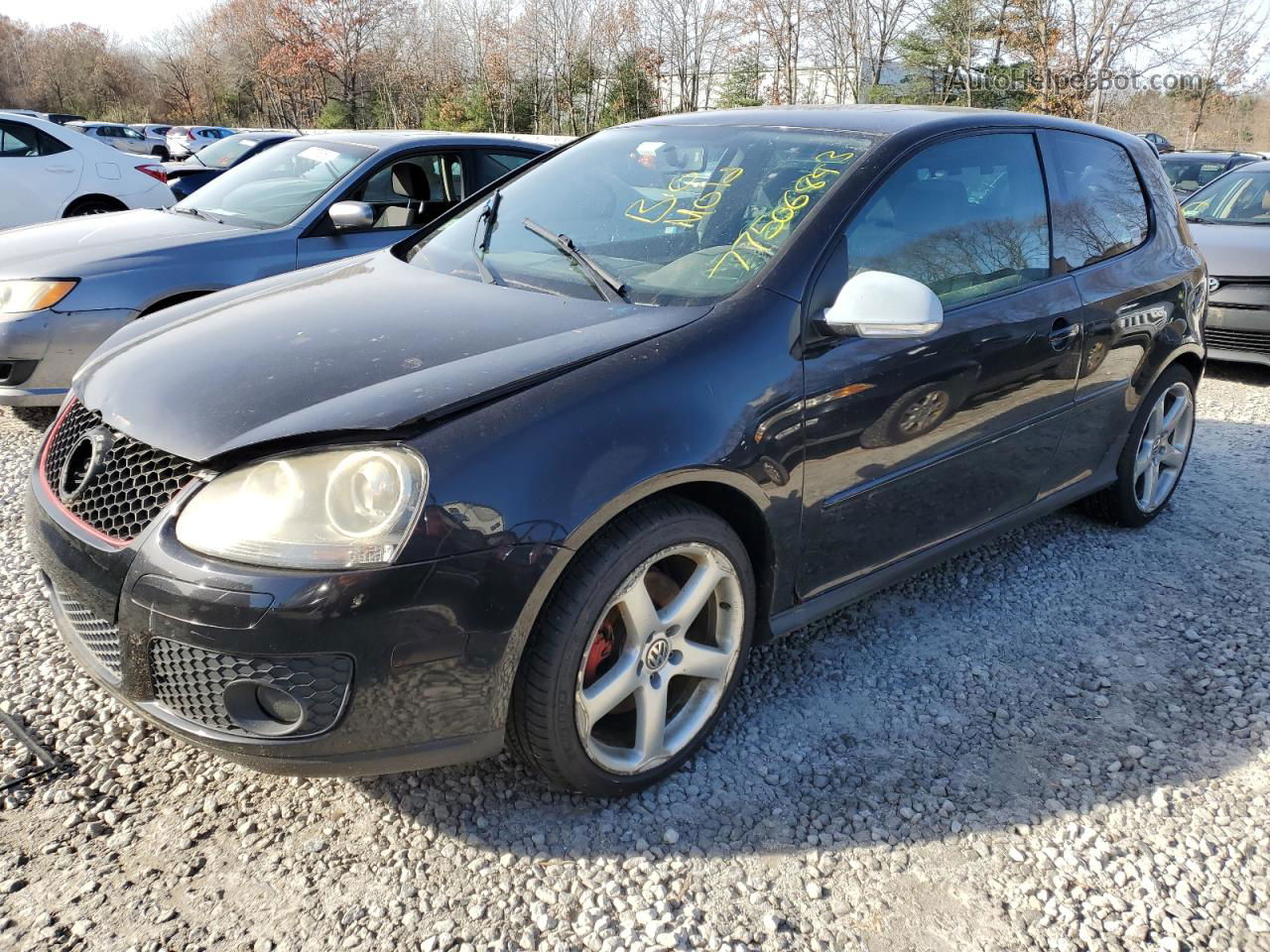 2008 Volkswagen Gti  Черный vin: WVWEV71K78W061158