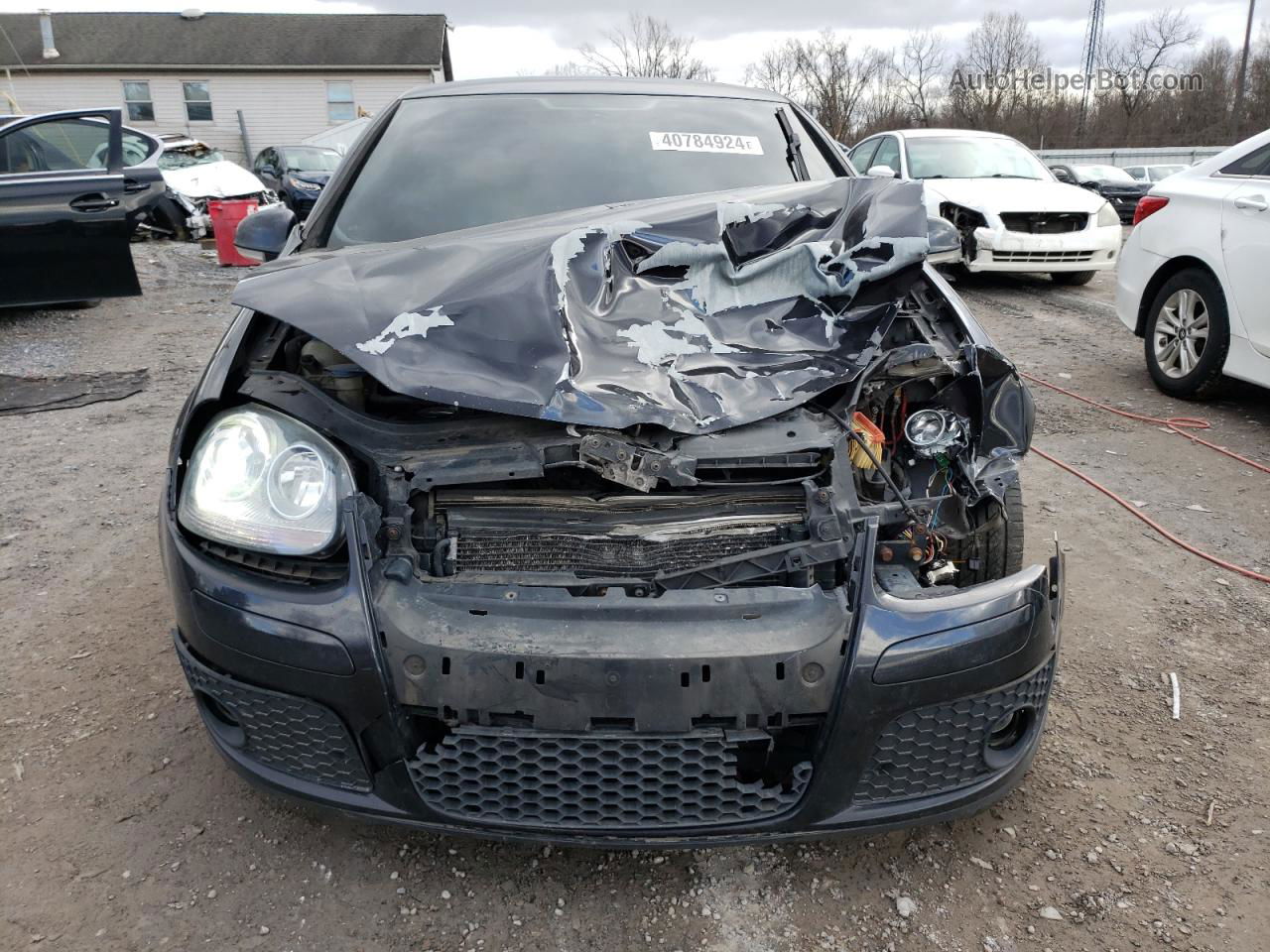 2009 Volkswagen Gti  Black vin: WVWEV71K89W031684