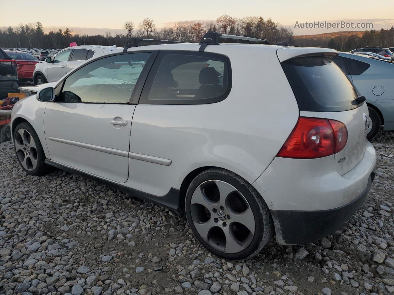 2009 Volkswagen Gti  White vin: WVWEV71K89W034357