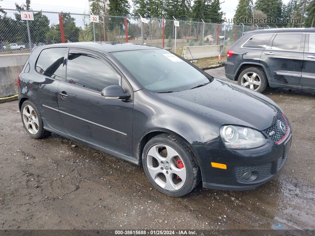 2009 Volkswagen Gti 2-door  (m6) (discontinued) Black vin: WVWEV71K89W057315