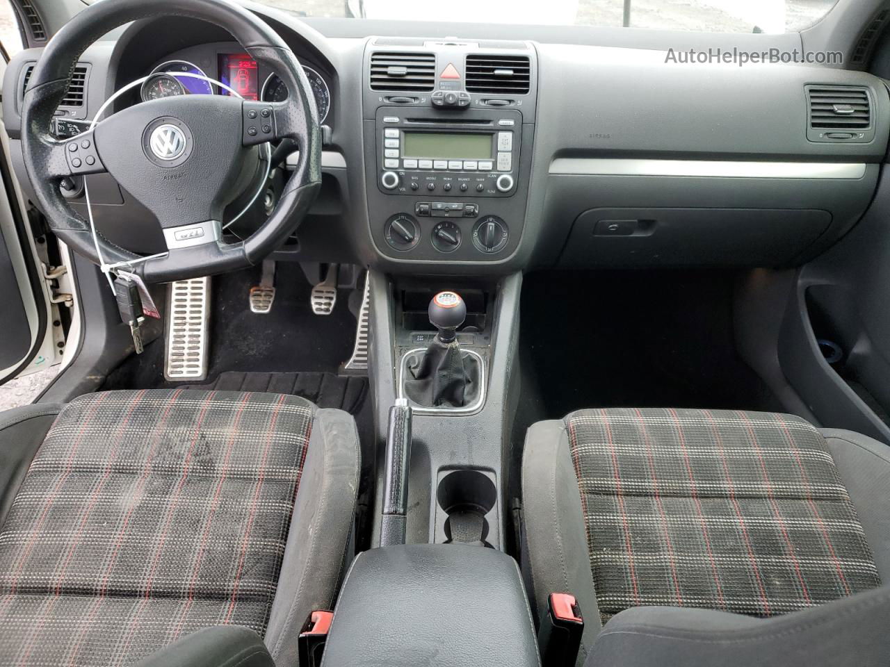 2008 Volkswagen Gti  Белый vin: WVWEV71KX8W192424