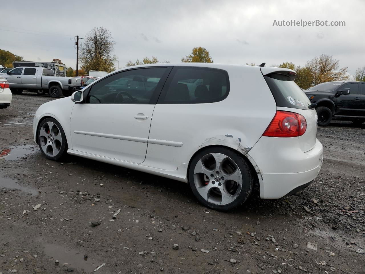 2008 Volkswagen Gti  White vin: WVWEV71KX8W192424