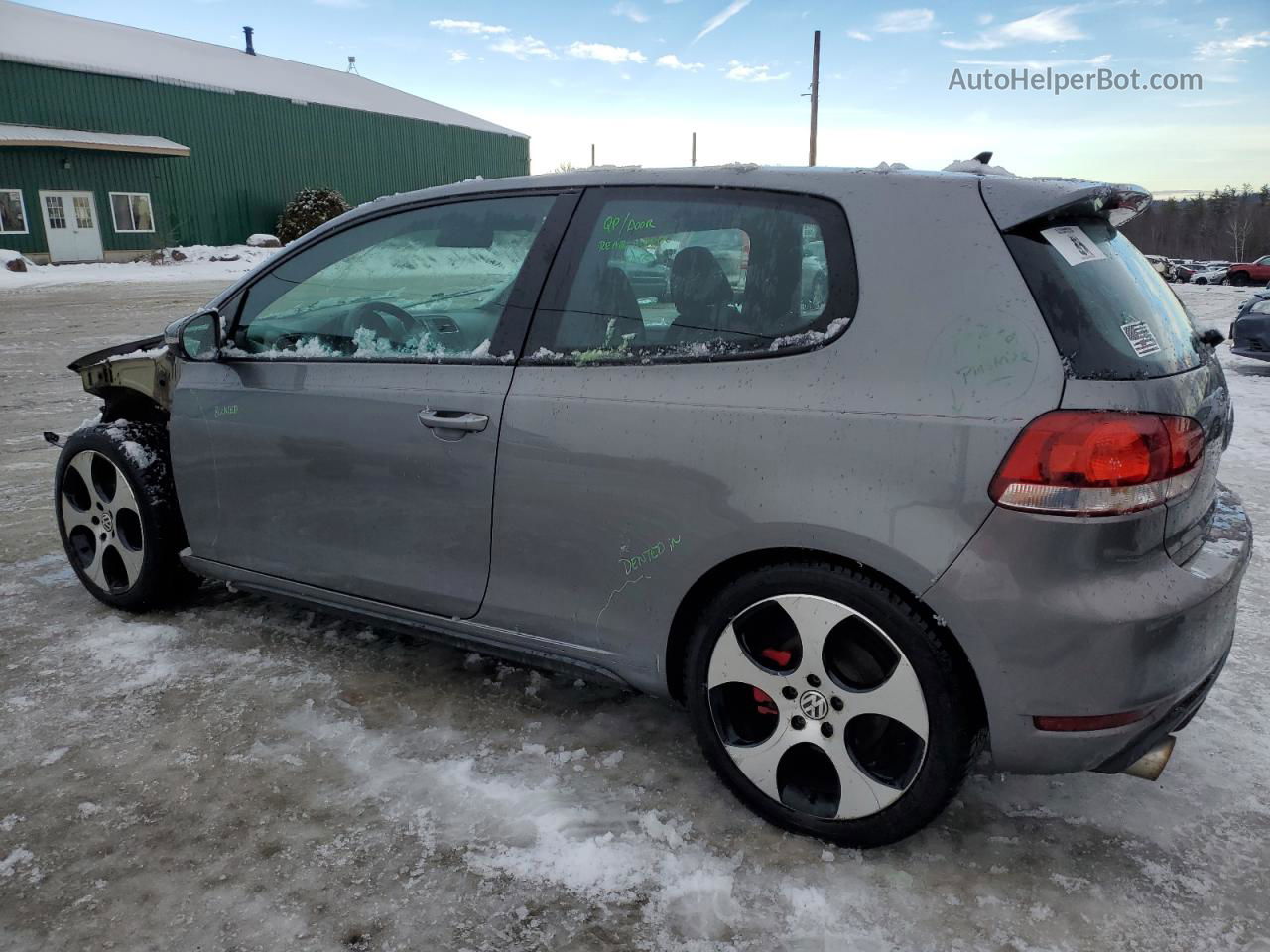 2010 Volkswagen Gti  Gray vin: WVWEV7AJ2AW187165