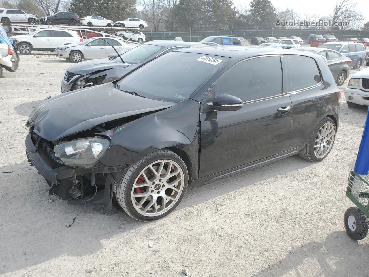 2010 Volkswagen Gti  Black vin: WVWEV7AJ4AW402237