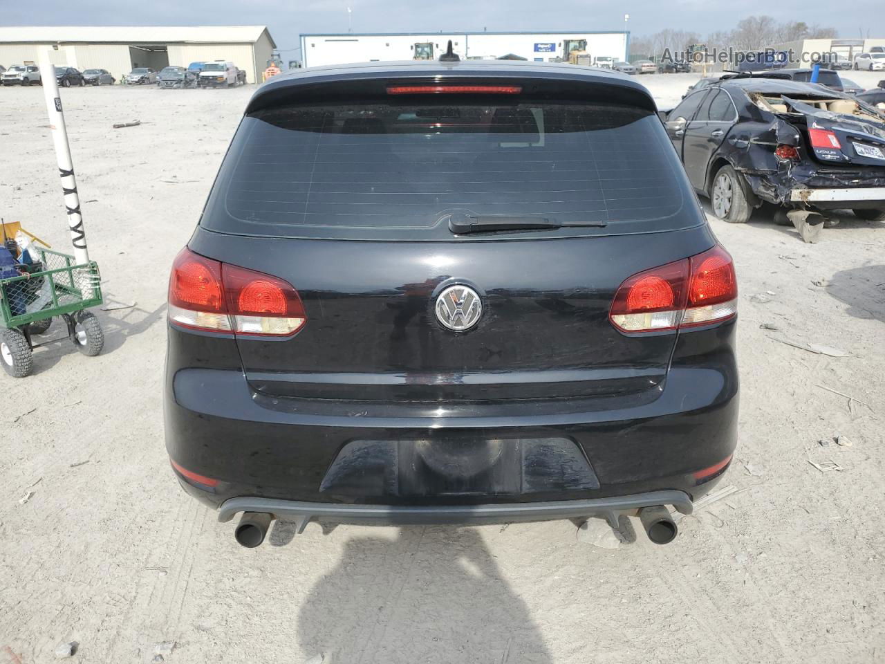 2010 Volkswagen Gti  Black vin: WVWEV7AJ4AW402237