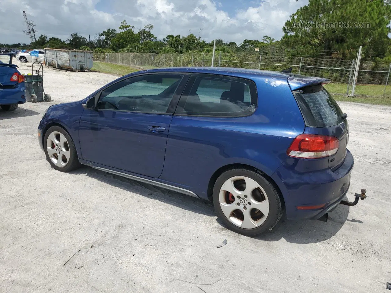 2010 Volkswagen Gti  Blue vin: WVWEV7AJ5AW235290