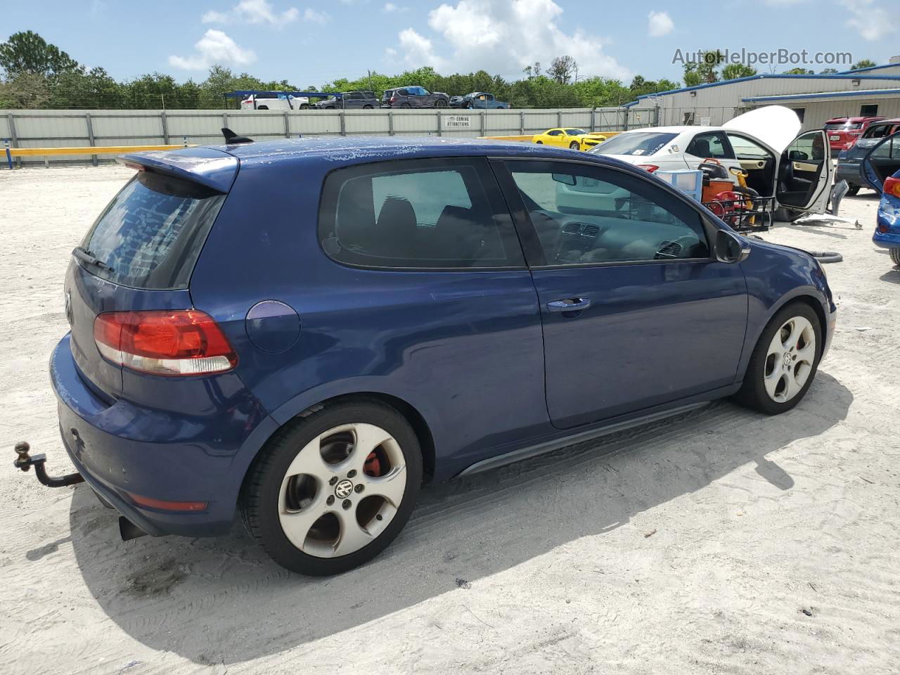 2010 Volkswagen Gti  Blue vin: WVWEV7AJ5AW235290