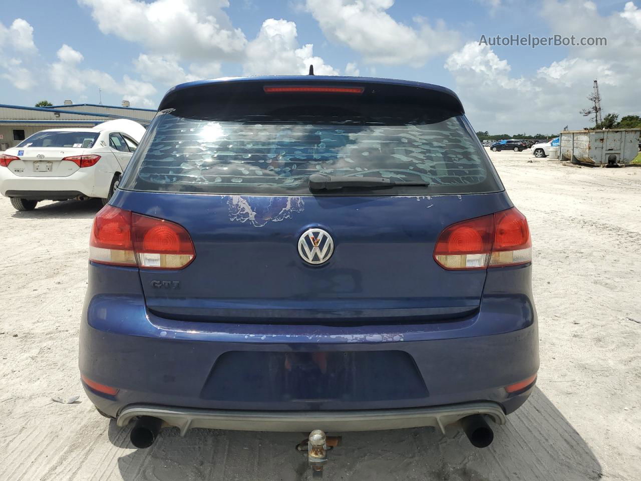 2010 Volkswagen Gti  Blue vin: WVWEV7AJ5AW235290