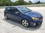 2010 Volkswagen Gti  Blue vin: WVWEV7AJ5AW235290