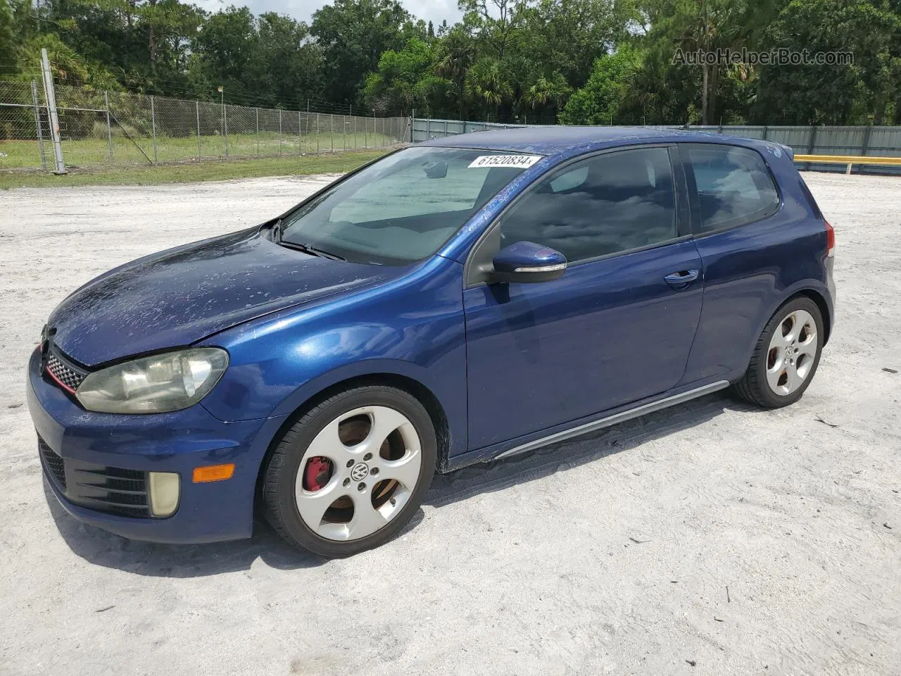 2010 Volkswagen Gti  Blue vin: WVWEV7AJ5AW235290