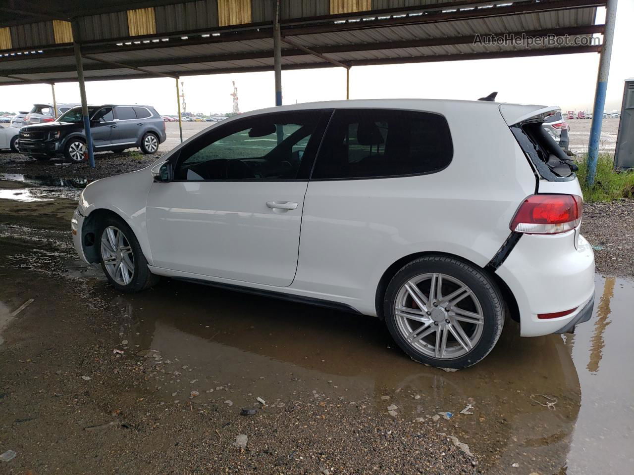 2010 Volkswagen Gti  White vin: WVWEV7AJ5AW258570