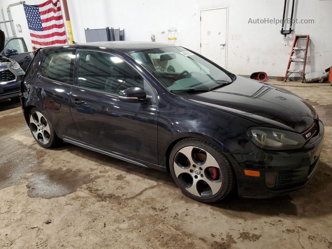 2010 Volkswagen Gti  Black vin: WVWEV7AJ5AW269567