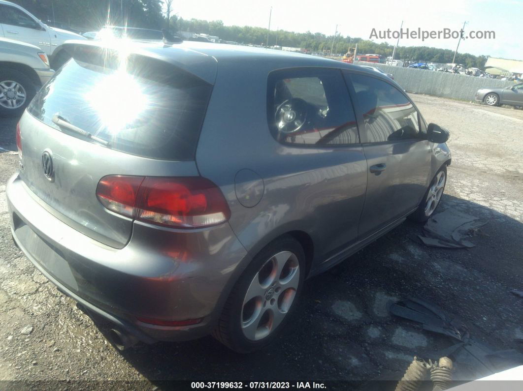 2010 Volkswagen Gti   Gray vin: WVWEV7AJ6AW400652