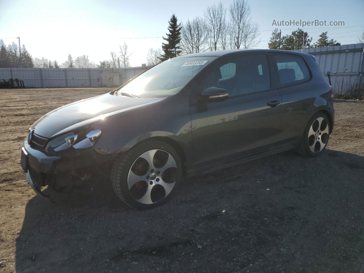 2010 Volkswagen Gti  Gray vin: WVWEV7AJ7AW200427