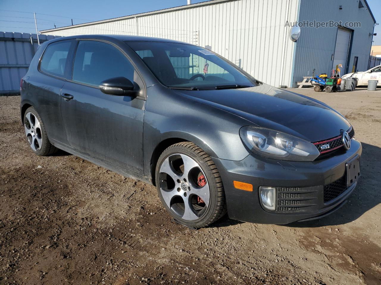 2010 Volkswagen Gti  Gray vin: WVWEV7AJ7AW200427