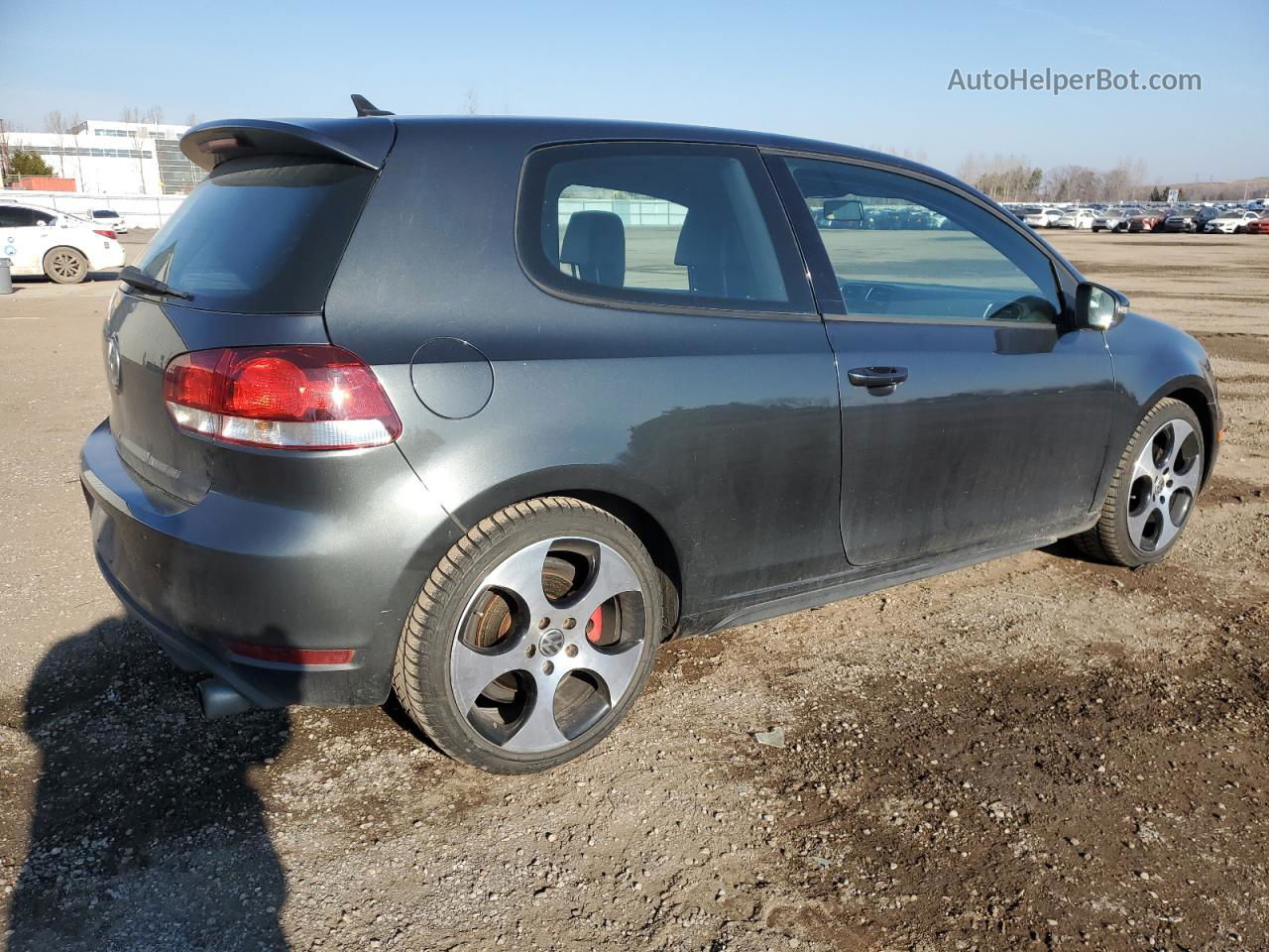 2010 Volkswagen Gti  Gray vin: WVWEV7AJ7AW200427