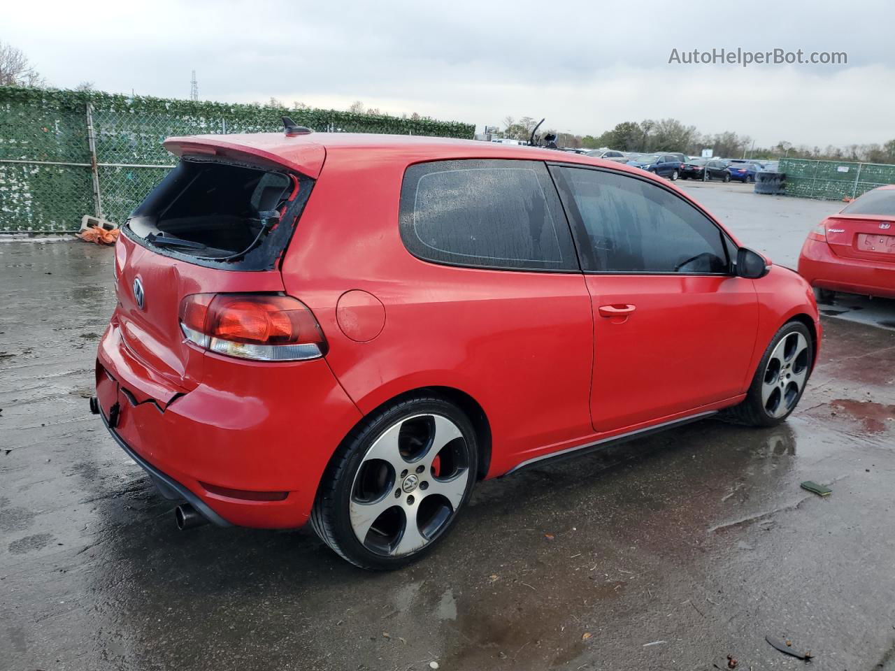 2010 Volkswagen Gti  Red vin: WVWEV7AJ7AW236909