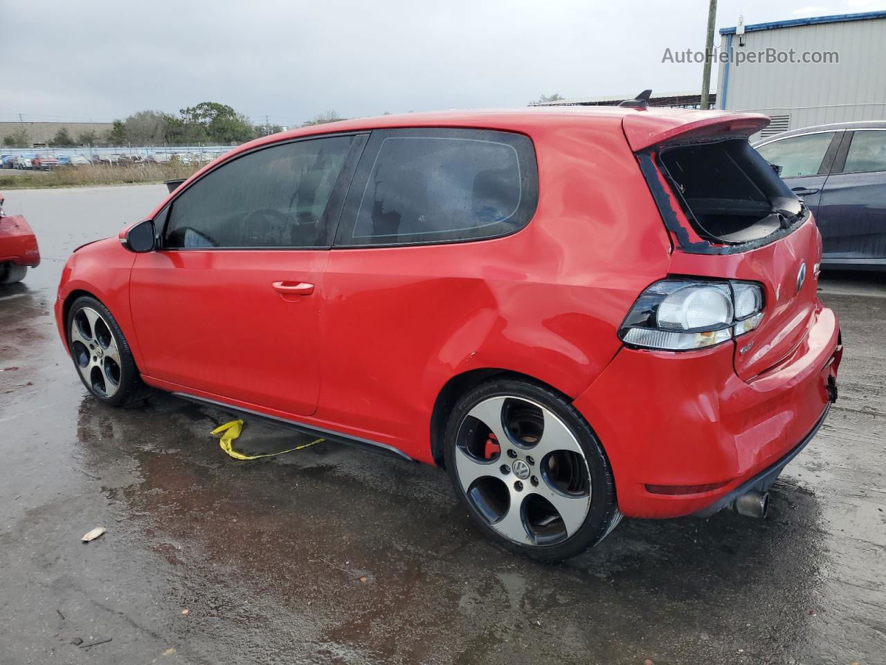 2010 Volkswagen Gti  Red vin: WVWEV7AJ7AW236909