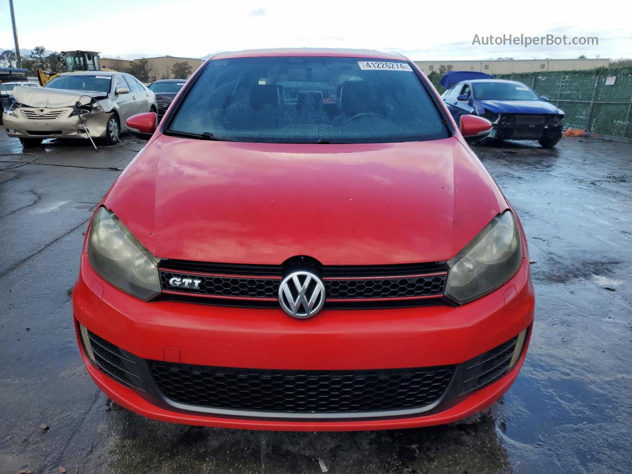 2010 Volkswagen Gti  Red vin: WVWEV7AJ7AW236909