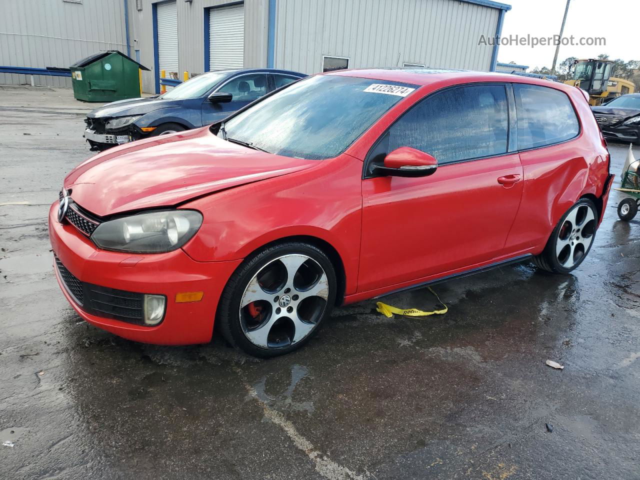 2010 Volkswagen Gti  Red vin: WVWEV7AJ7AW236909