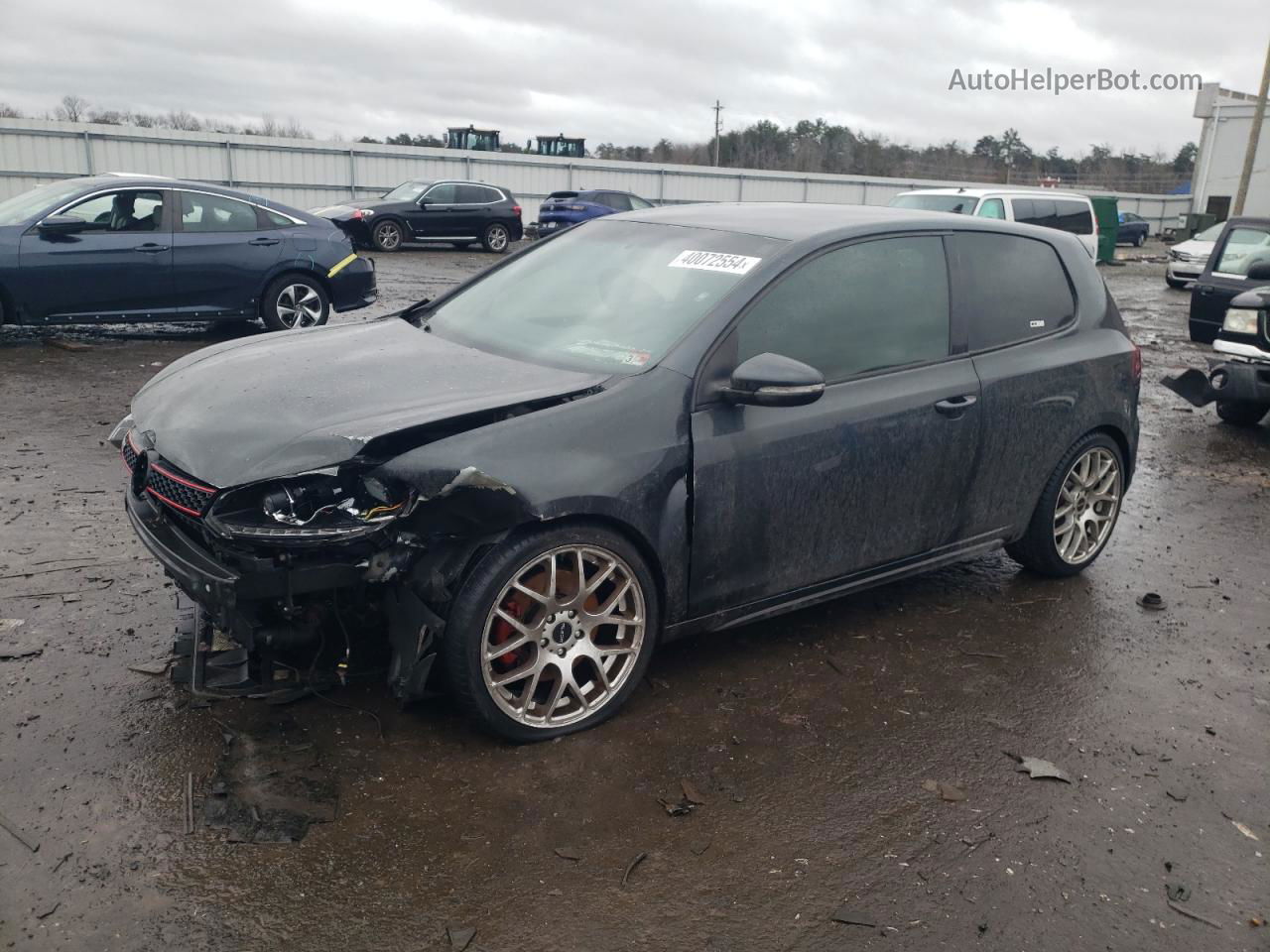 2010 Volkswagen Gti  Black vin: WVWEV7AJ8AW111420