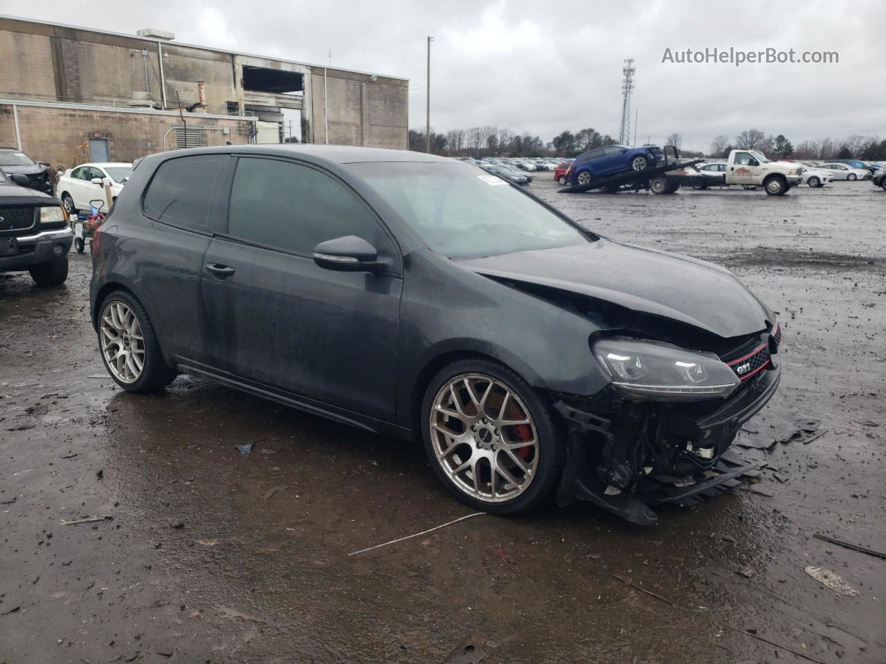 2010 Volkswagen Gti  Black vin: WVWEV7AJ8AW111420