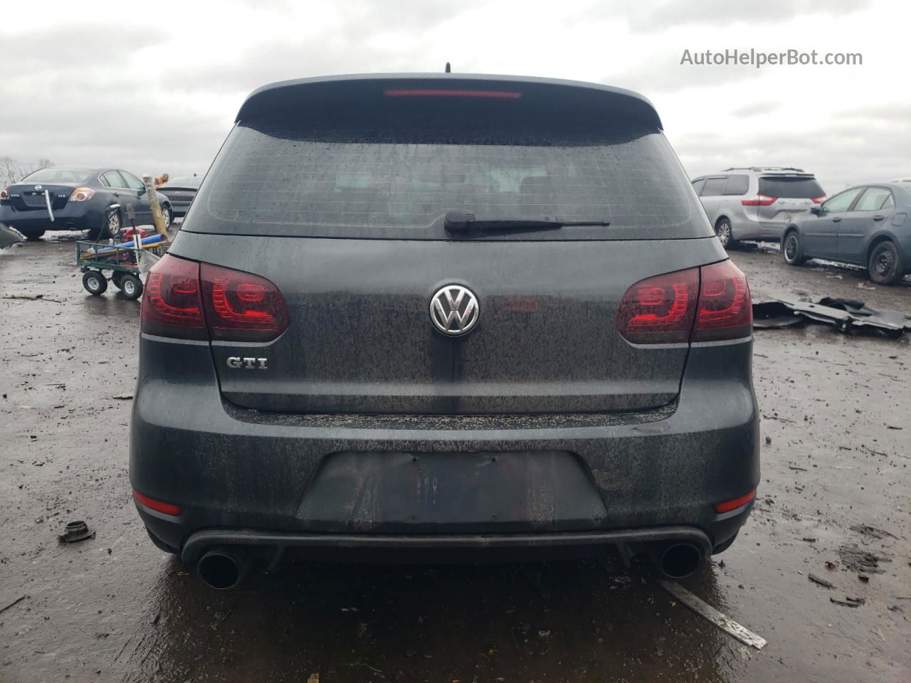 2010 Volkswagen Gti  Black vin: WVWEV7AJ8AW111420