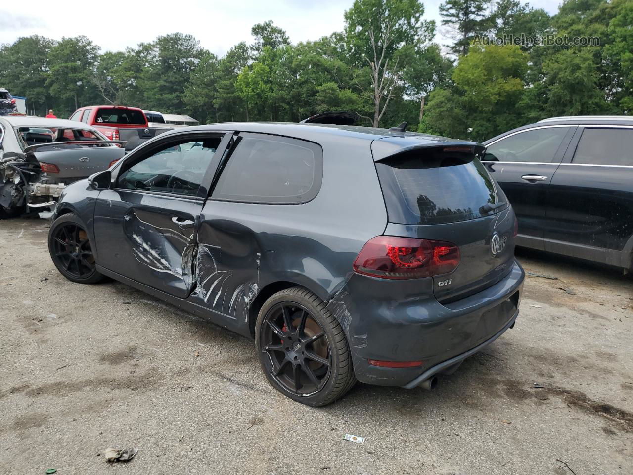 2010 Volkswagen Gti  Gray vin: WVWEV7AJ9AW143728