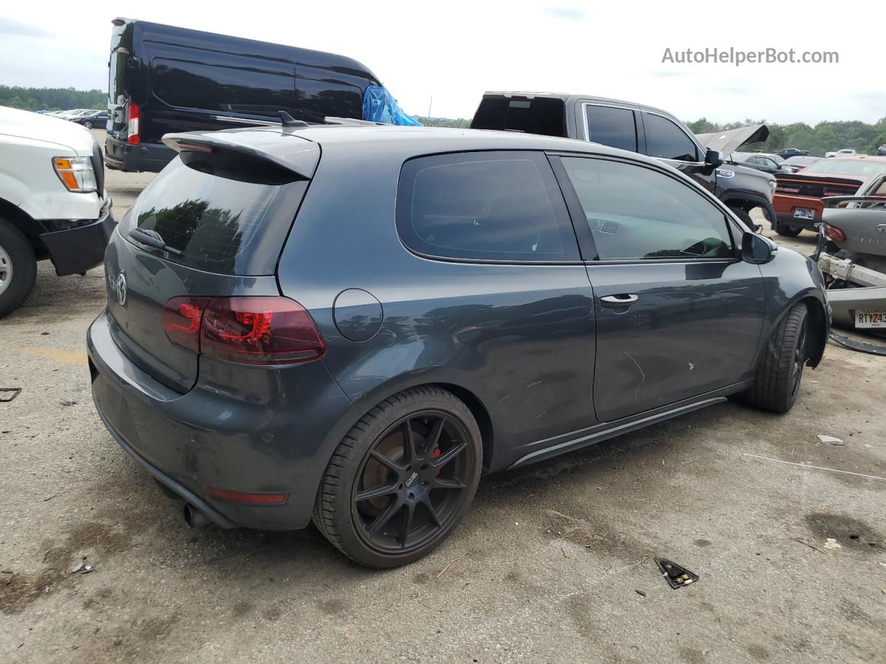 2010 Volkswagen Gti  Gray vin: WVWEV7AJ9AW143728