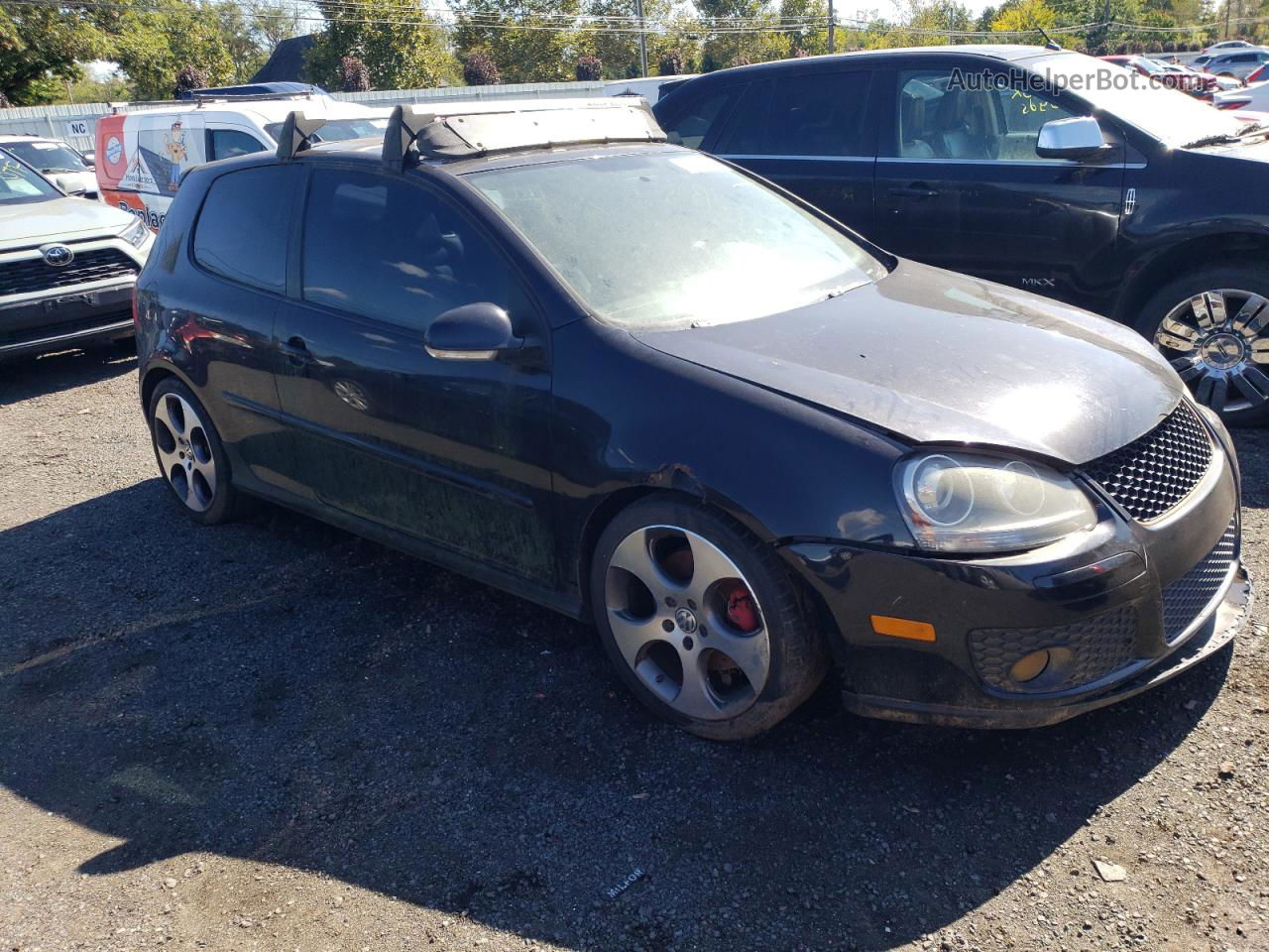 2009 Volkswagen Gti  Black vin: WVWFD71K19W131519