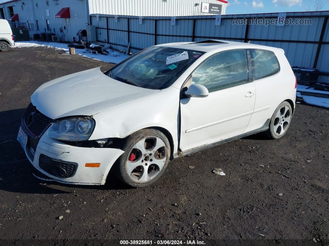 2009 Volkswagen Gti 2-door White vin: WVWFD71K39W002164