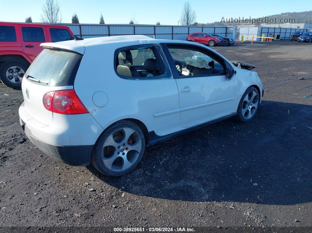 2009 Volkswagen Gti 2-door Белый vin: WVWFD71K39W002164