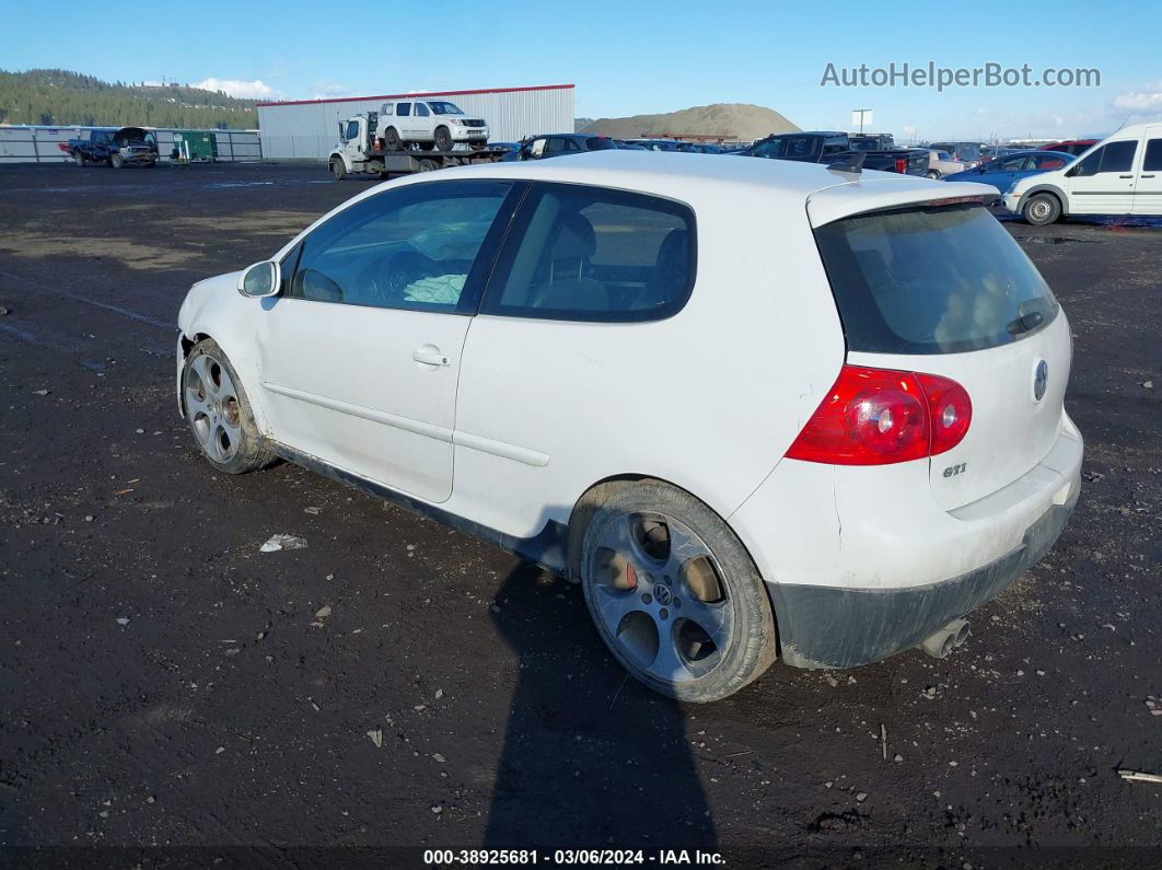 2009 Volkswagen Gti 2-door White vin: WVWFD71K39W002164