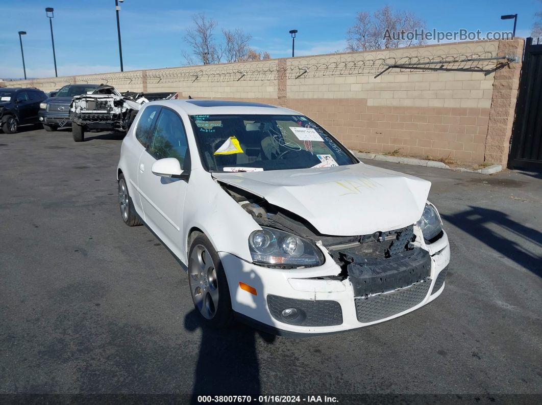 2009 Volkswagen Gti 2-door W/pzev  (a6) (discontinued) White vin: WVWFD71K49W145480