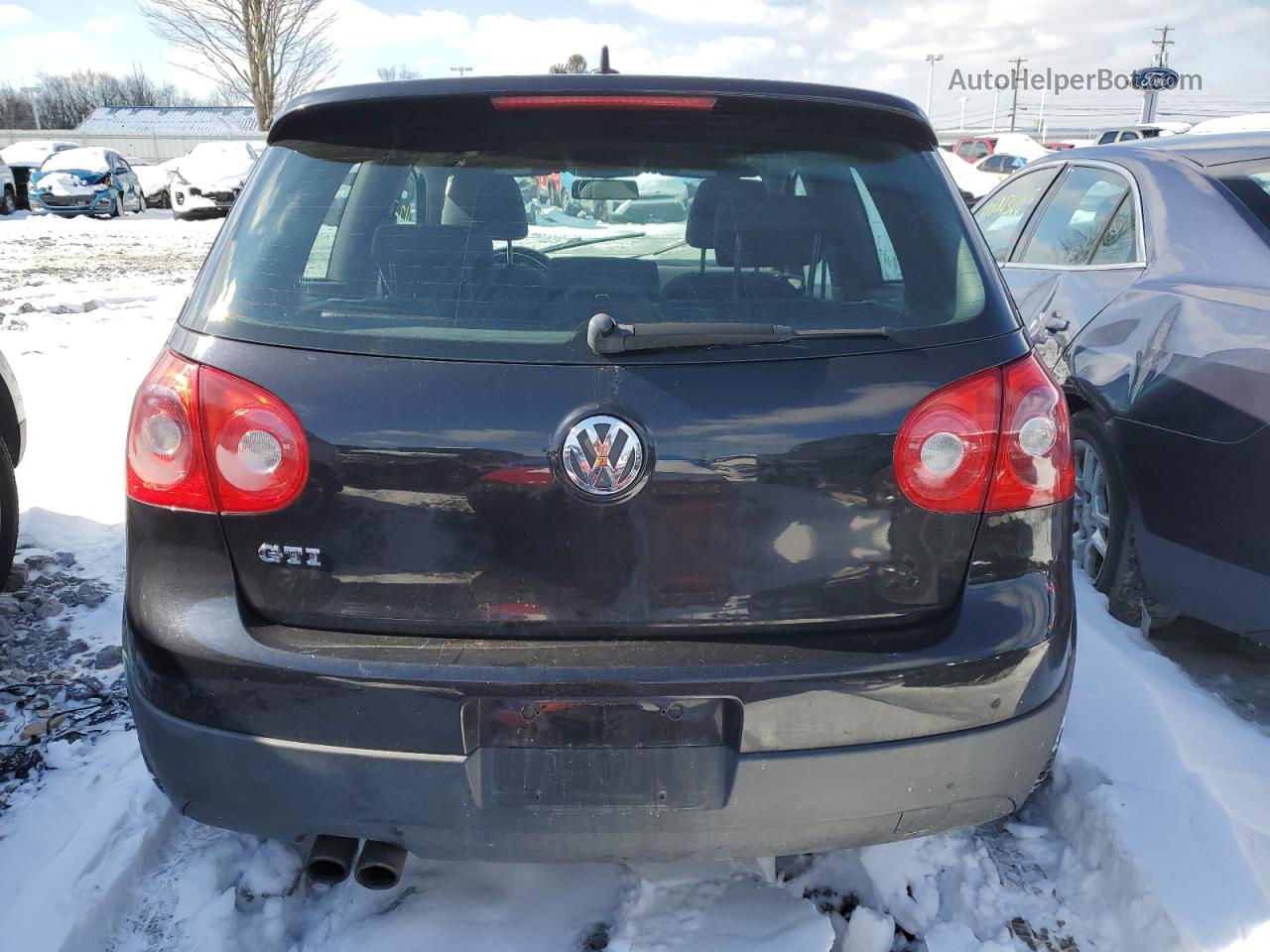 2009 Volkswagen Gti  Black vin: WVWFD71K69W145254