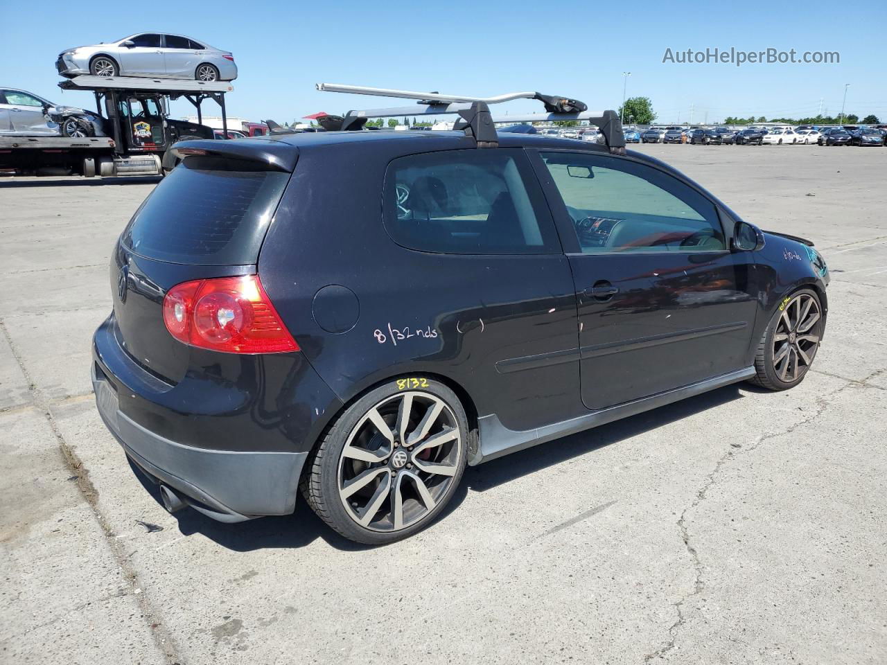 2009 Volkswagen Gti  Black vin: WVWFD71K79W034194