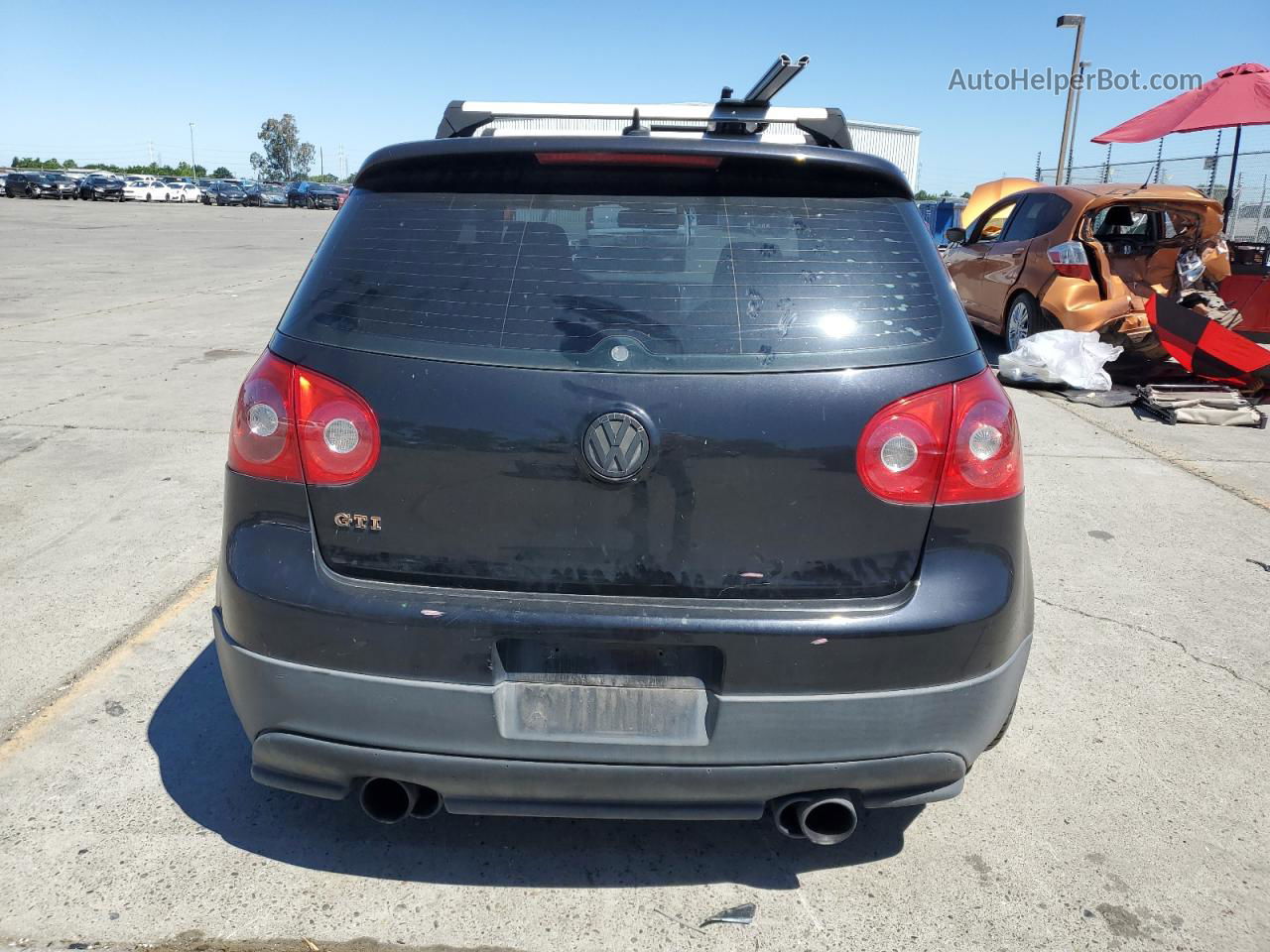 2009 Volkswagen Gti  Black vin: WVWFD71K79W034194