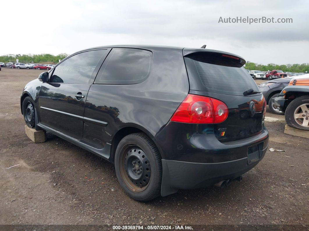 2009 Volkswagen Gti 2-door Black vin: WVWFD71K89W012043