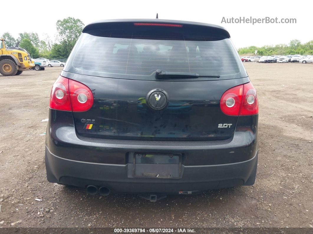 2009 Volkswagen Gti 2-door Black vin: WVWFD71K89W012043