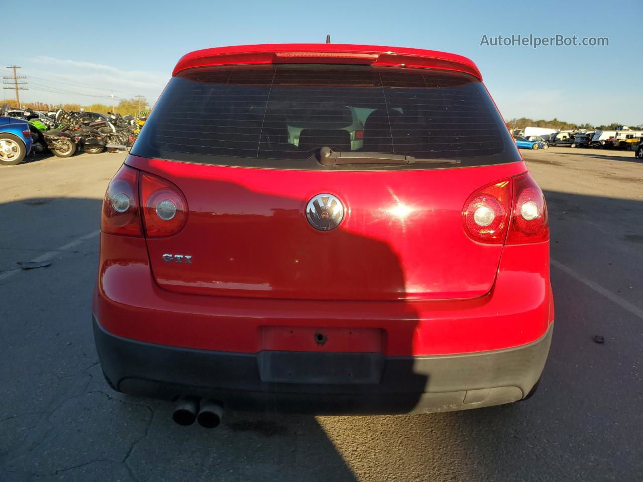 2009 Volkswagen Gti Red vin: WVWFD71K89W019266