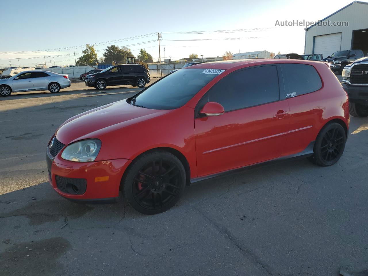 2009 Volkswagen Gti Red vin: WVWFD71K89W019266