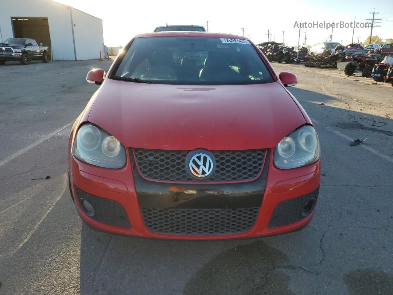 2009 Volkswagen Gti Red vin: WVWFD71K89W019266