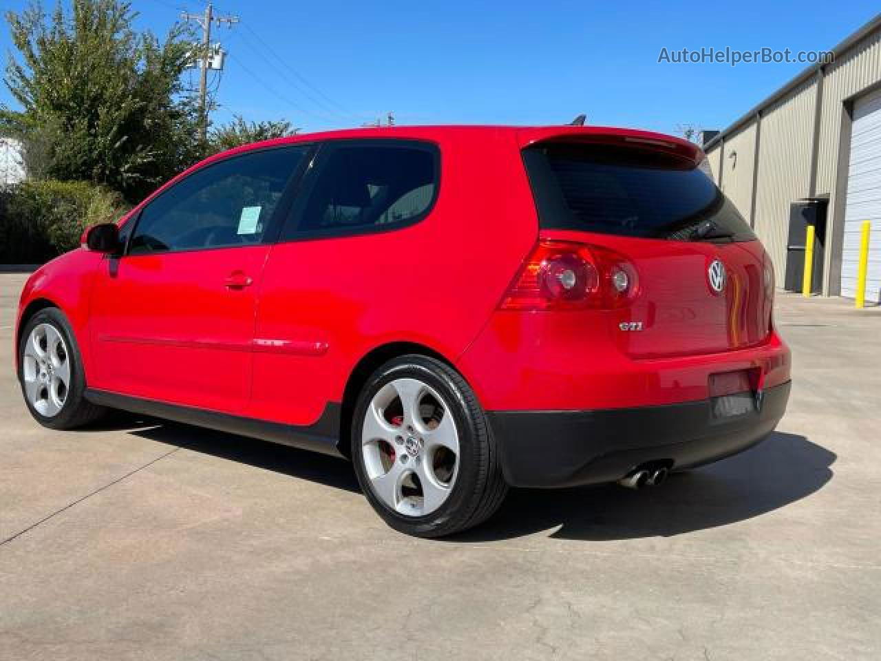 2009 Volkswagen Gti  Red vin: WVWFD71K89W137222