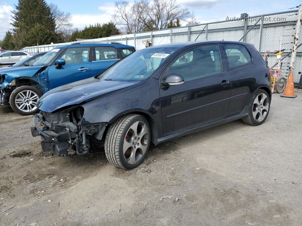 2009 Volkswagen Gti  Black vin: WVWFD71K99W055340