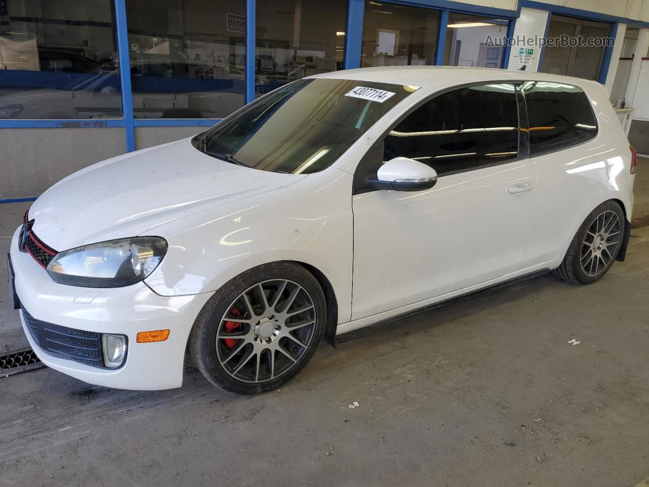 2010 Volkswagen Gti  White vin: WVWFD7AJ1AW224830