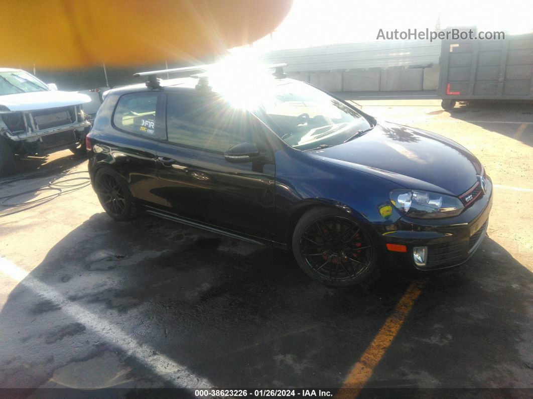 2010 Volkswagen Gti 2-door Blue vin: WVWFD7AJ3AW136720