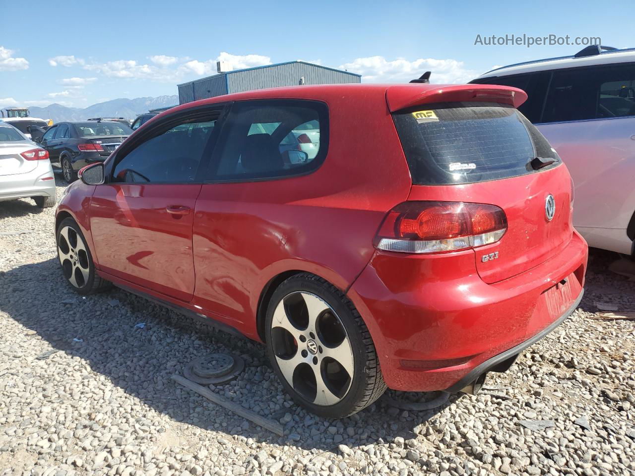 2010 Volkswagen Gti  Red vin: WVWFD7AJ3AW234582