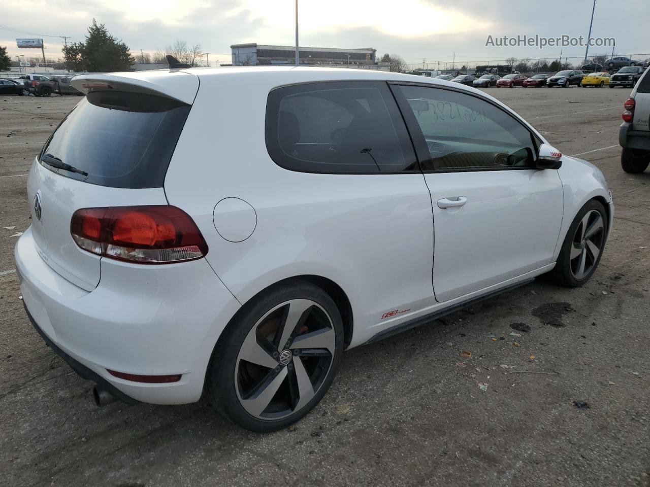 2010 Volkswagen Gti  White vin: WVWFD7AJ3AW286150